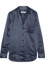 Equipment Keira striped silk-satin shirt at Net A Porter